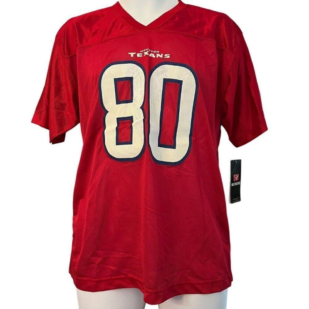 Youth XL 18-20 NFL Players Houston Texans Andre Johnson #80 Red Jersey NWT